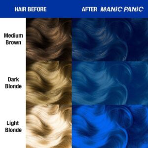 Kreminiai nuplaunami trumpalaikiai plaukų dažai Manic Panic High Voltage Rockabilly Blue
